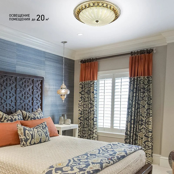 Изображение товара Потолочный светильник Estares Casablanca Gold 72W R-515-WHITE-220-IP20