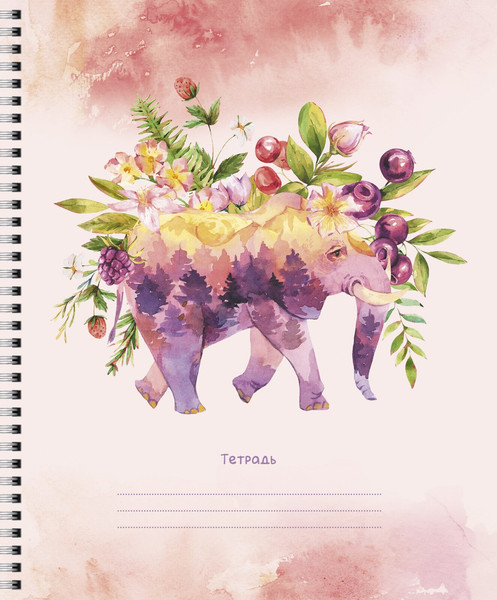 Изображение товара Тетрадь Listoff Акварельная фантазия / ТСБ488438