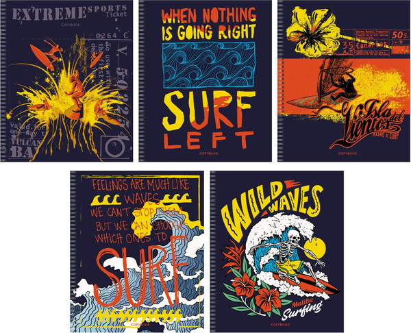 Изображение товара Тетрадь Listoff Surf Life / ТС2Л487695