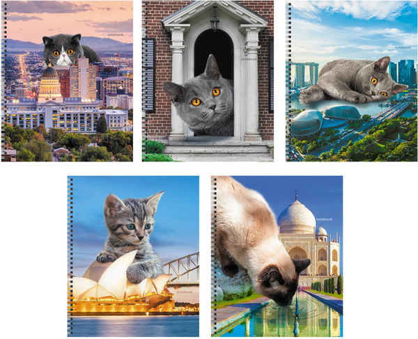 Изображение товара Тетрадь Listoff Коты в городе! / ТС608567