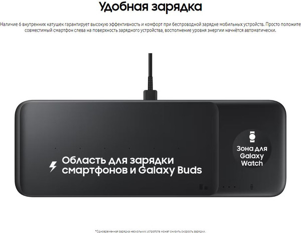 Изображение товара Зарядное устройство беспроводное Samsung EP-P6300TWEGEU (белый)