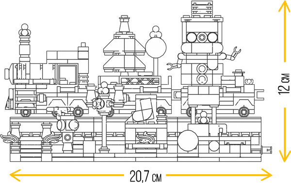 Изображение товара Конструктор электромеханический Unicon Новогодний экспресс / 10440225 (548эл)