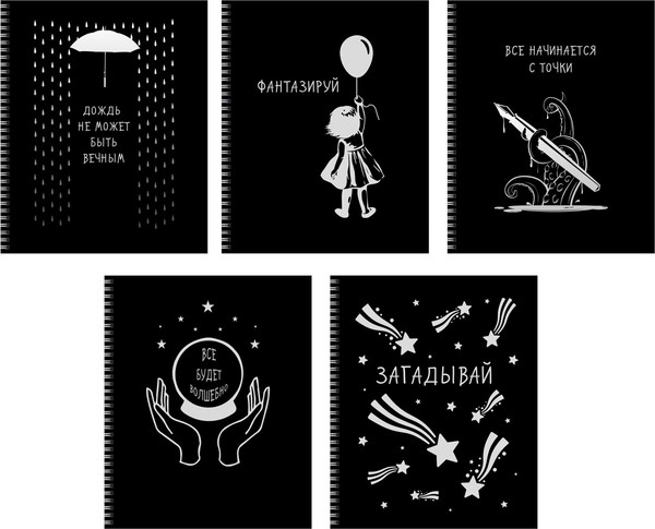 Изображение товара Тетрадь Listoff Блестящие мысли / ТСФ968571