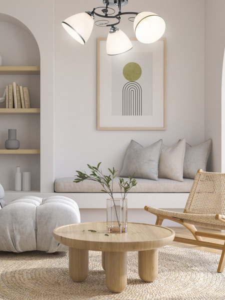 Изображение товара Потолочный светильник Aitin-Pro НПБ 02-3x60-101 / 10138/3 (хром/черный)