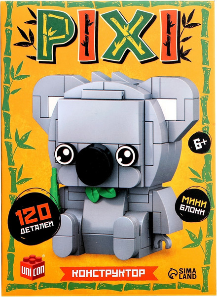 Изображение товара Микроконструктор Unicon Pixi. Коала 1011A-1 / 10114281 (120эл)