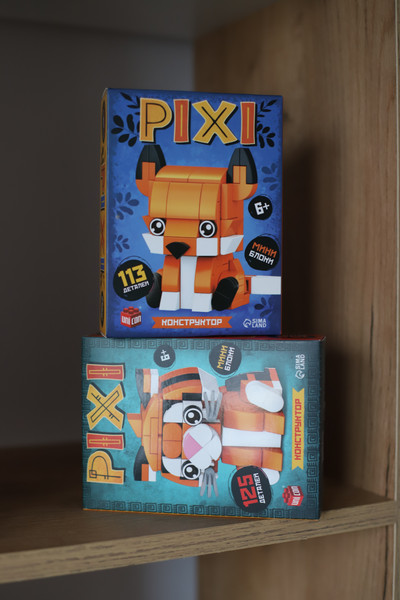 Изображение товара Микроконструктор Unicon Pixi. Тигрик 1011A-8 / 10114288 (125эл)