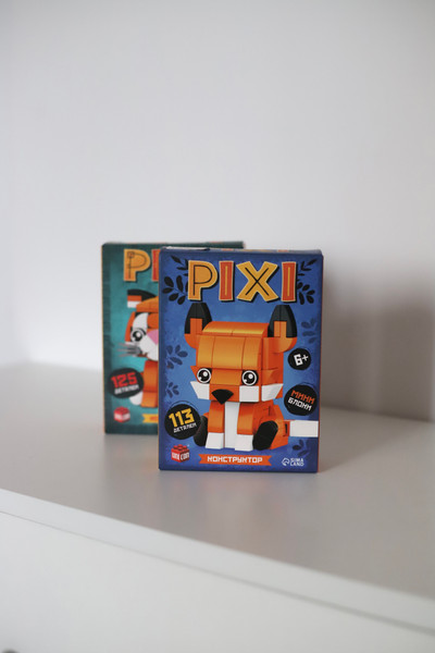 Изображение товара Микроконструктор Unicon Pixi. Тигрик 1011A-8 / 10114288 (125эл)