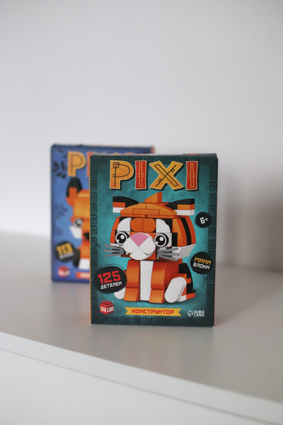 Изображение товара Микроконструктор Unicon Pixi. Тигрик 1011A-8 / 10114288 (125эл)