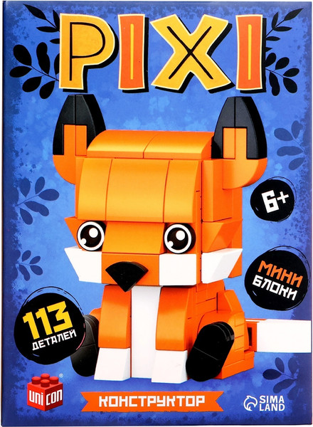 Изображение товара Микроконструктор Unicon Pixi. Лисенок 1011A-5 / 10114285 (113эл)