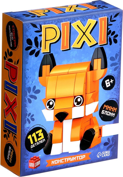 Изображение товара Микроконструктор Unicon Pixi. Лисенок 1011A-5 / 10114285 (113эл)