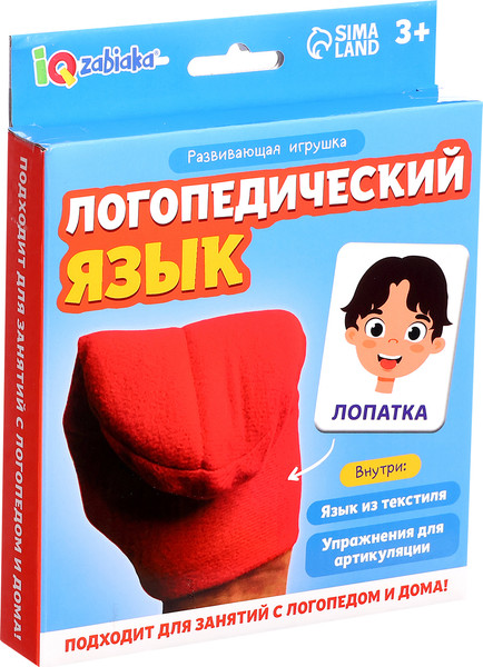 Изображение товара Развивающий игровой набор Zabiaka IQ Логопедический язык / 10348931