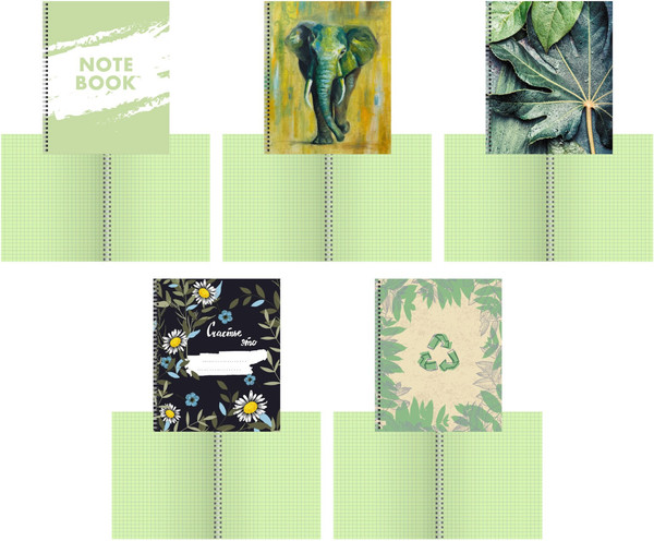 Изображение товара Тетрадь Listoff Зеленый микс / ТС968569