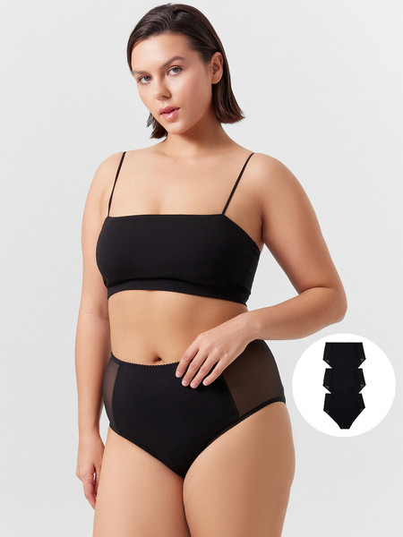 Изображение товара Комплект женских трусов Mark Formelle 412559-3 (р.114, черный)