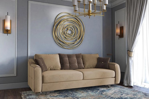 Изображение товара Диван Bravo Мебель Орди-1 Стандарт 3 вариант (латте/каппучино)