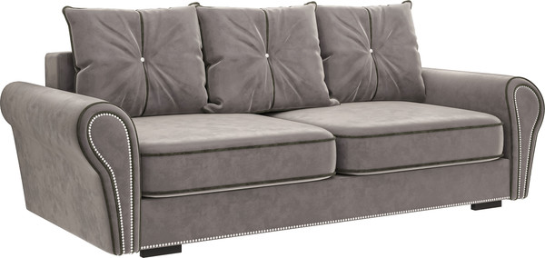 Изображение товара Диван Bravo Мебель Орди-2 Стандарт 3 вариант (светло-серый/тростниковый)