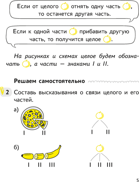 Изображение товара Рабочая тетрадь Аверсэв Математика. 1 класс. Учимся решать задачи. 2024, мягкая обложка