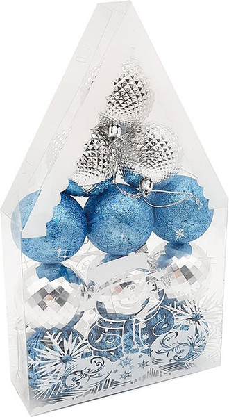 Изображение товара Набор шаров новогодних MONAMI Новогодний Микс / SIL23-156 (12шт)