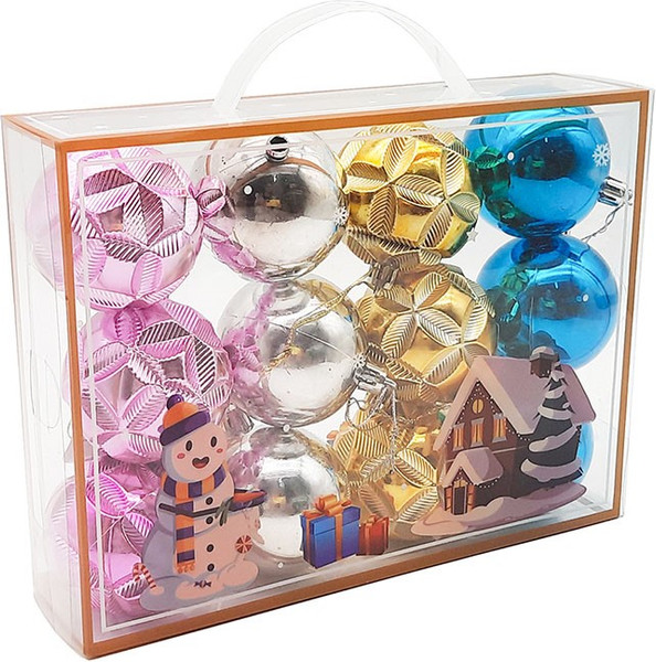 Изображение товара Набор шаров новогодних MONAMI Новогодний Микс / ST23-6061 (12шт)