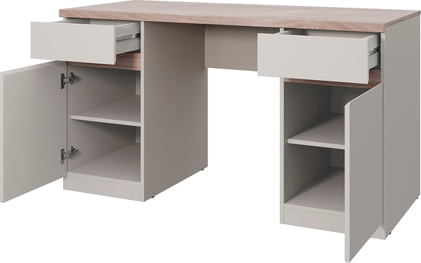 Изображение товара Письменный стол Anrex Lima 2D2S (персидский жемчуг/мадура)