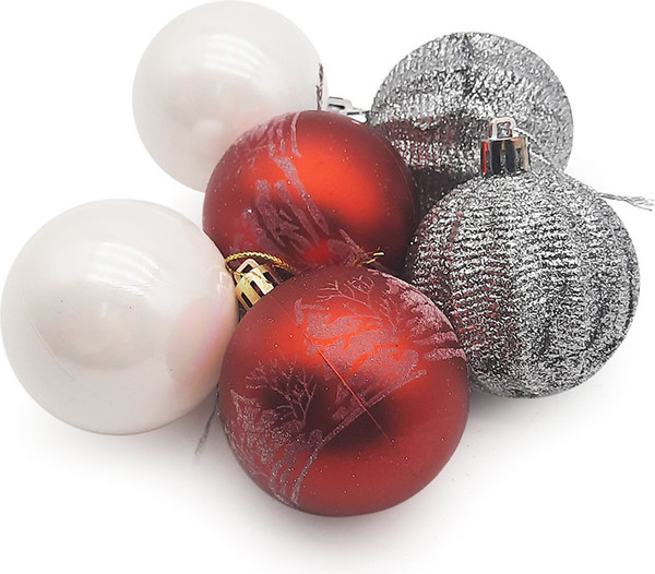 Изображение товара Набор шаров новогодних MONAMI ST-23650 (6шт)