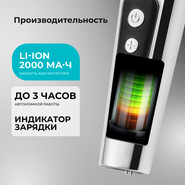 Изображение товара Машинка для стрижки волос Galaxy Line GL 4178 (серебристый)