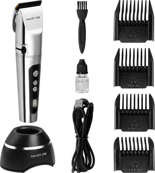 Изображение товара Машинка для стрижки волос Galaxy Line GL 4178 (серебристый)
