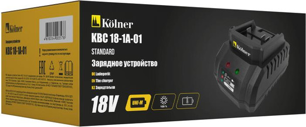 Изображение товара Зарядное устройство для электроинструмента Kolner KBC 18-1A-01