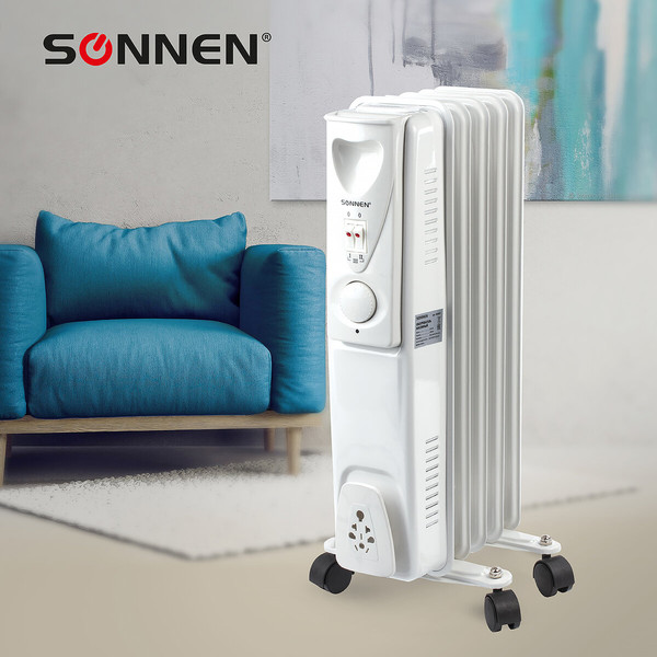 Изображение товара Масляный радиатор Sonnen DFS-05 / 453497 (белый)