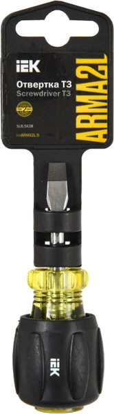 Изображение товара Отвертка IEK A2L5-SC10-T3-SL-65-038