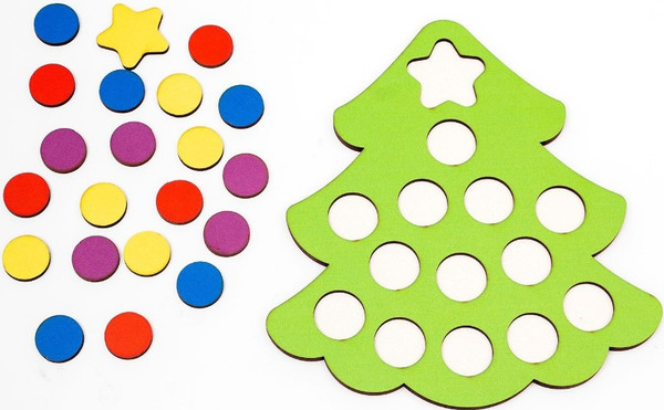 Изображение товара Развивающая игра Лесная мастерская Мозаика. Новый год! Елочка / 9825323