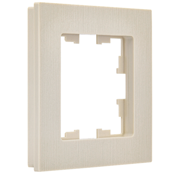 Изображение товара Рамка для выключателей и розеток IEK Brite BR-M12-51-K10 (бежевый рифленый)
