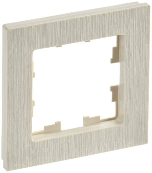 Изображение товара Рамка для выключателей и розеток IEK Brite BR-M12-51-K10 (бежевый рифленый)