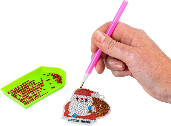 Изображение товара Набор для творчества Bondibon Алмазная мозаика блестящая. Брелоки. С Новым Годом / ВВ6193