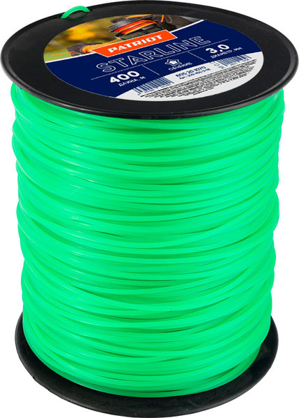 Изображение товара Леска для триммера PATRIOT Starline D3.0мм 400м (звезда, зеленый)