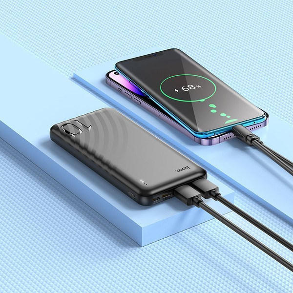 Изображение товара Портативное зарядное устройство Hoco J123 10000mAh (черный)
