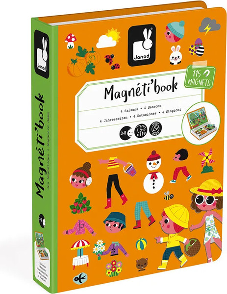 Изображение товара Развивающий игровой набор Janod Книга-игра Времена года Магнитная / J02721