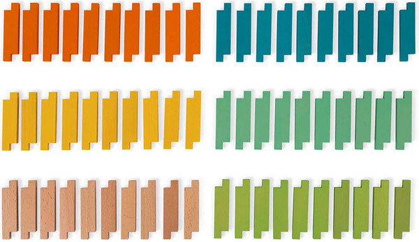 Изображение товара Развивающая игра Janod Разноцветные блоки / J08300 (60эл)