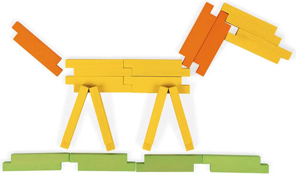 Изображение товара Развивающая игра Janod Разноцветные блоки / J08300 (60эл)