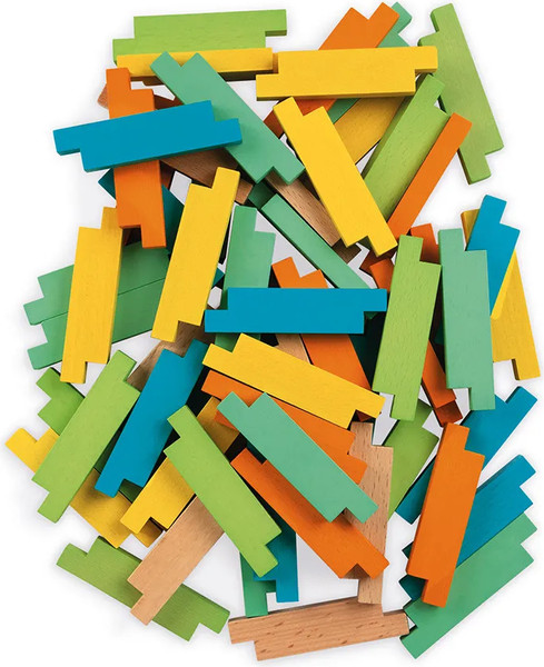 Изображение товара Развивающая игра Janod Разноцветные блоки / J08300 (60эл)
