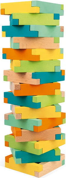 Изображение товара Развивающая игра Janod Разноцветные блоки / J08300 (60эл)