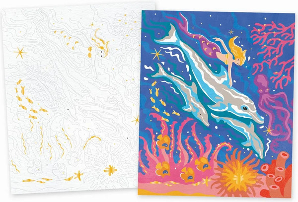 Изображение товара Картина по номерам Janod Дельфины / J07981