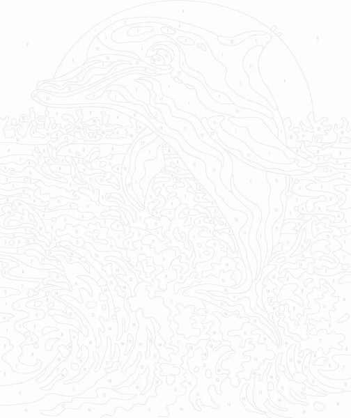 Изображение товара Картина по номерам Janod Дельфины / J07981