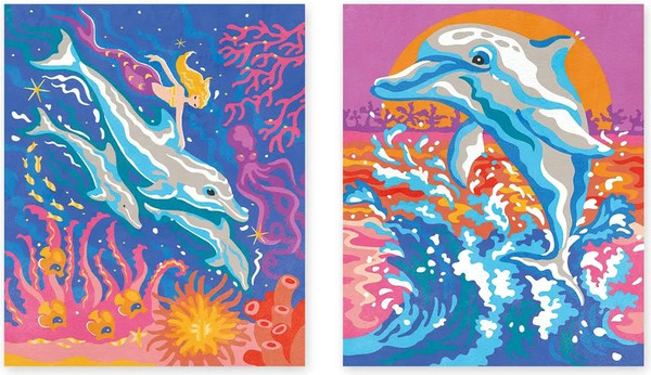 Изображение товара Картина по номерам Janod Дельфины / J07981