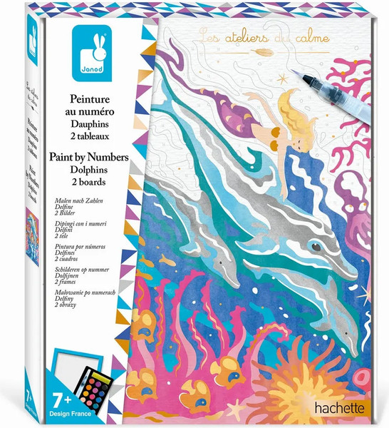 Изображение товара Картина по номерам Janod Дельфины / J07981