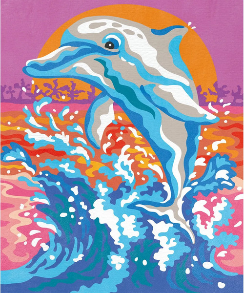 Изображение товара Картина по номерам Janod Дельфины / J07981