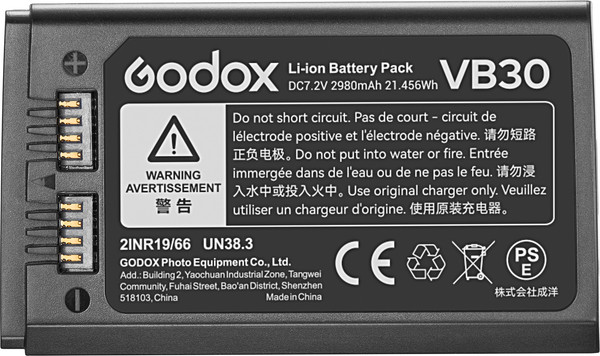 Изображение товара Аккумулятор для вспышки студийной Godox VB30 / 31649