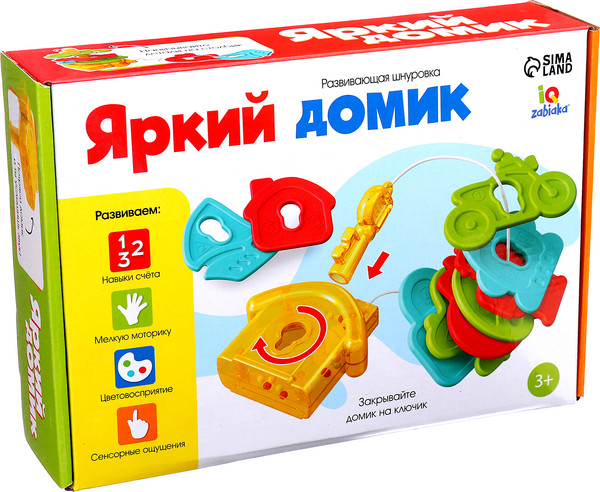 Изображение товара Развивающий игровой набор Zabiaka IQ Яркий домик / 10348981