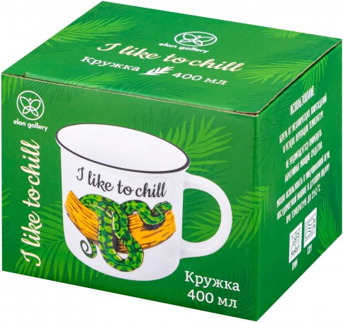 Изображение товара Чашка Elan Gallery Змея I like to chill / 880222