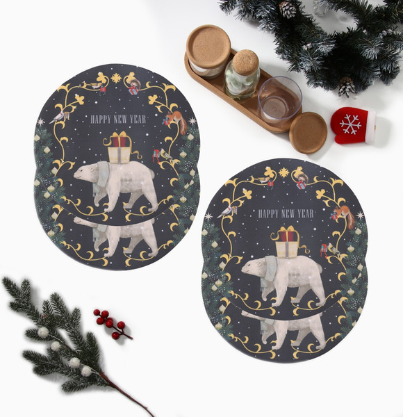 Изображение товара Набор сервировочных салфеток Этель Happy and year / 10649396