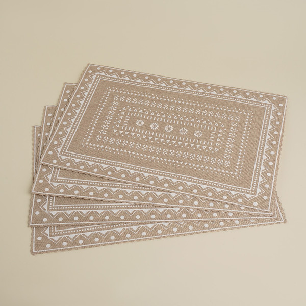 Изображение товара Набор сервировочных салфеток Sima-Land Home 9730768 (4шт, бежевый)